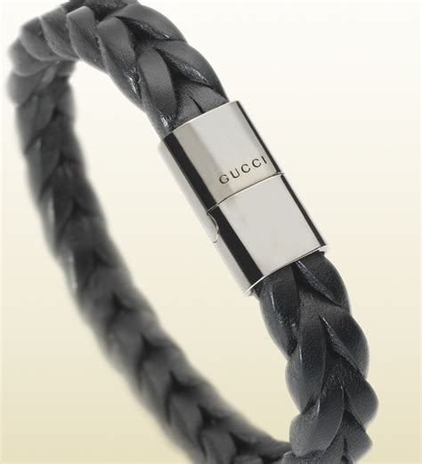 gucci leather braided bracelet black|gucci bracelets for women gold.